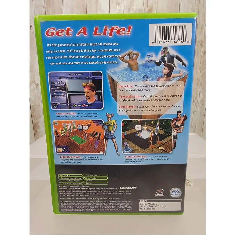 The Sims CIB W/ Manual - Xbox